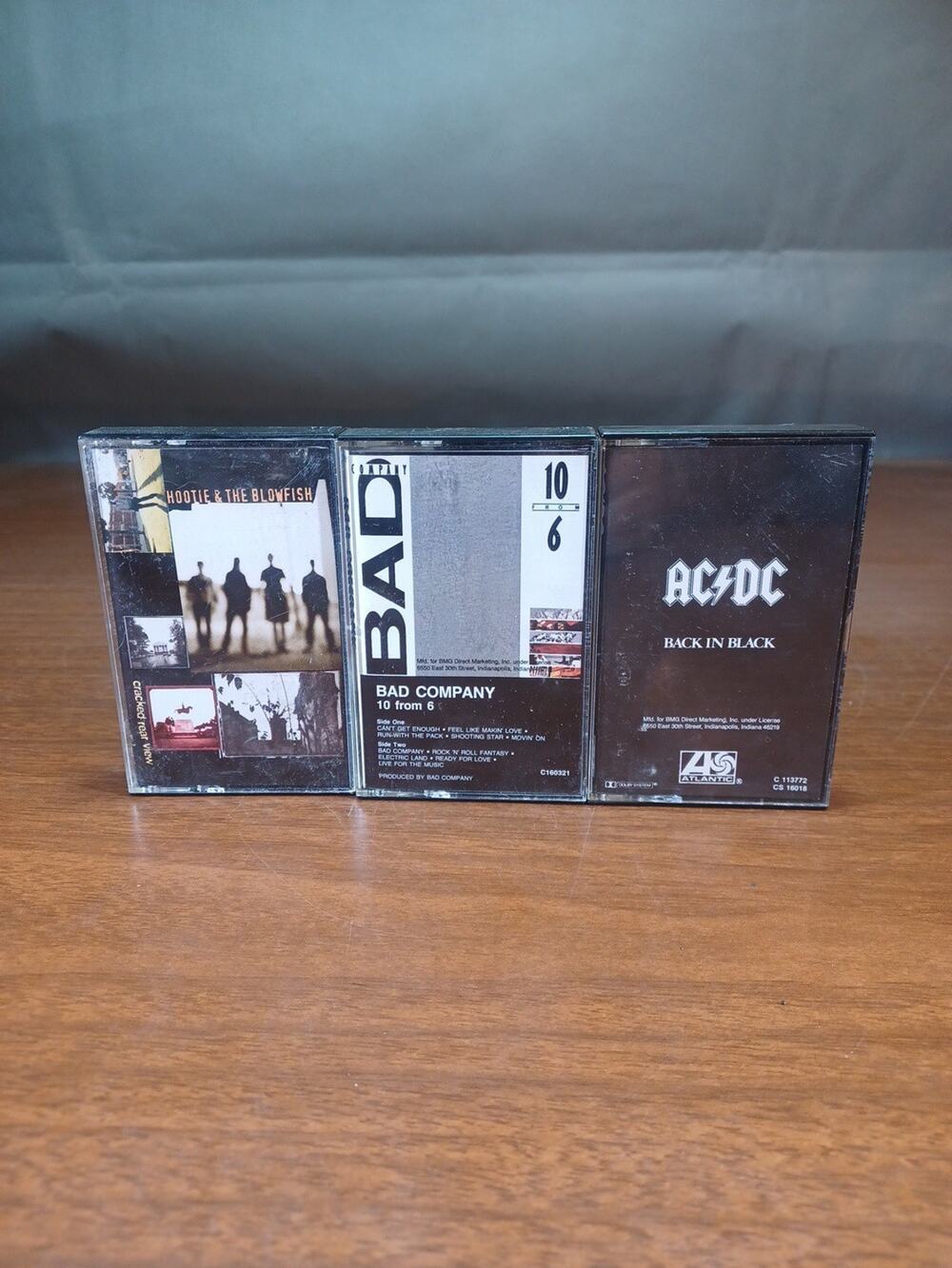 Vintage Rock Cassette Lot Of 3 AC⚡️DC Bad Co. Hootie All Played